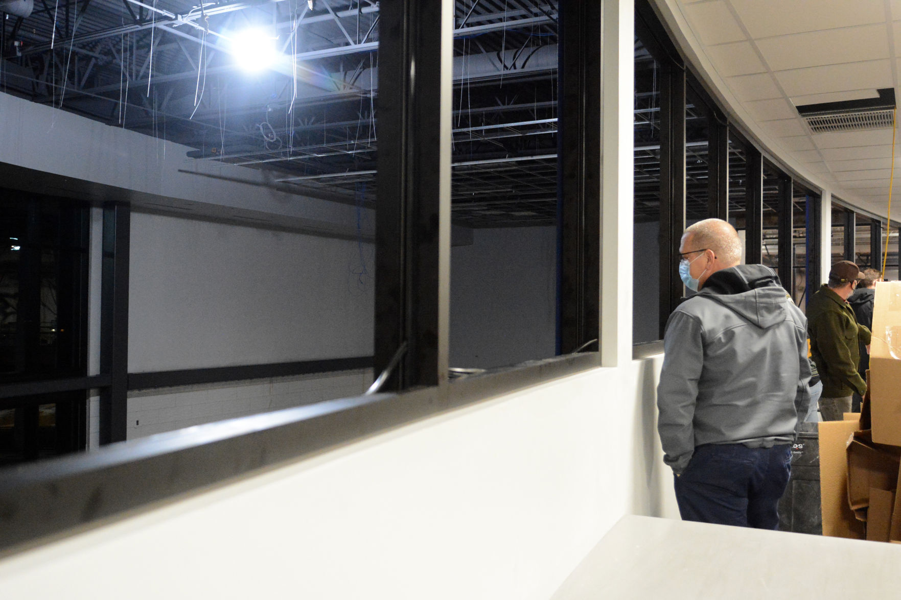 Tour of Jack Young Middle School construction, Dec. 7